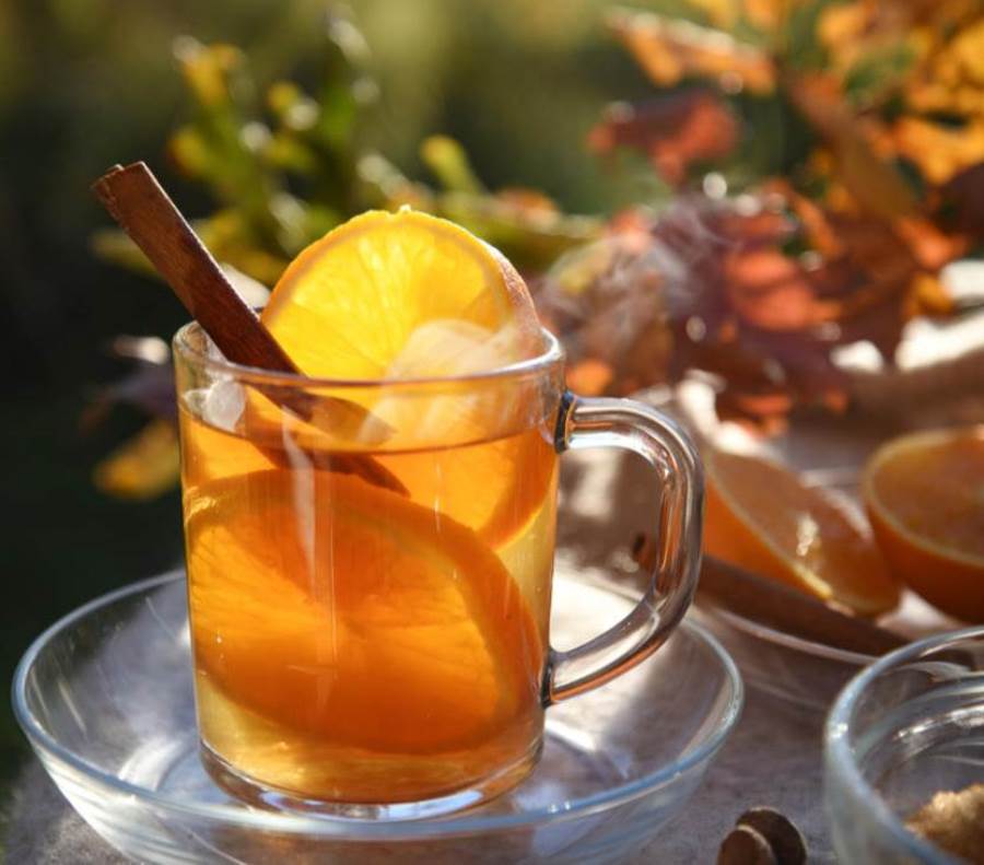 طريقة عمل الشاي بالقرنفل والبرتقال