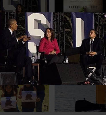 دى كابريو يلتقى أوباما للمناقشة حول "تغير المناخ" فى البيت الأبيض