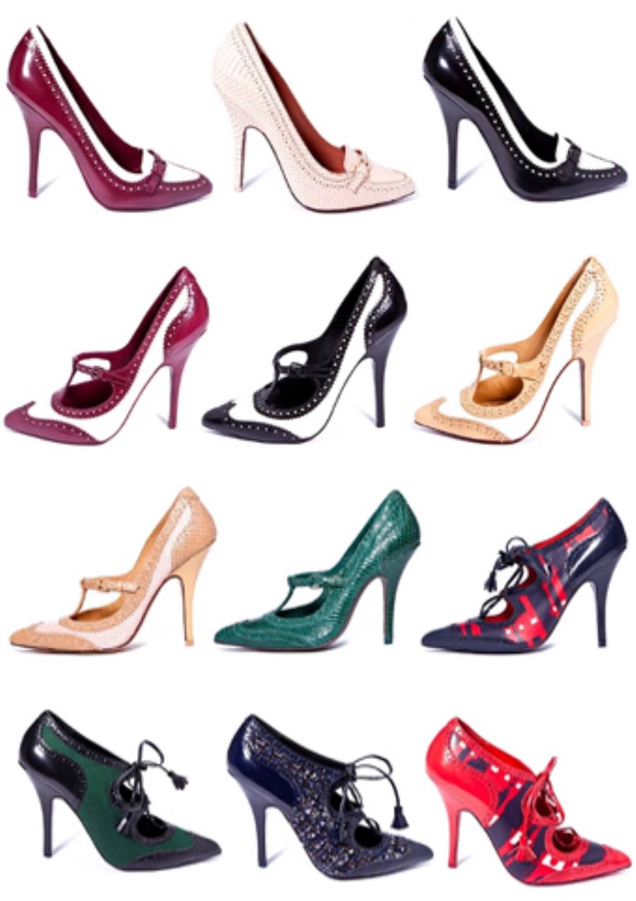  مجموعة الأحذية الممتعة Tory Burch Fall 2012 Shoes