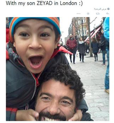خالد النبوي ينشر صورة له مع ابنه "زياد"