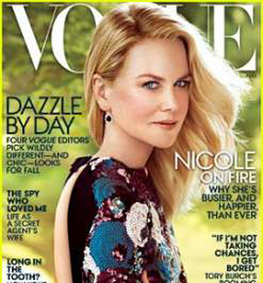 نيكول كيدمان تتألق على غلاف Vogue