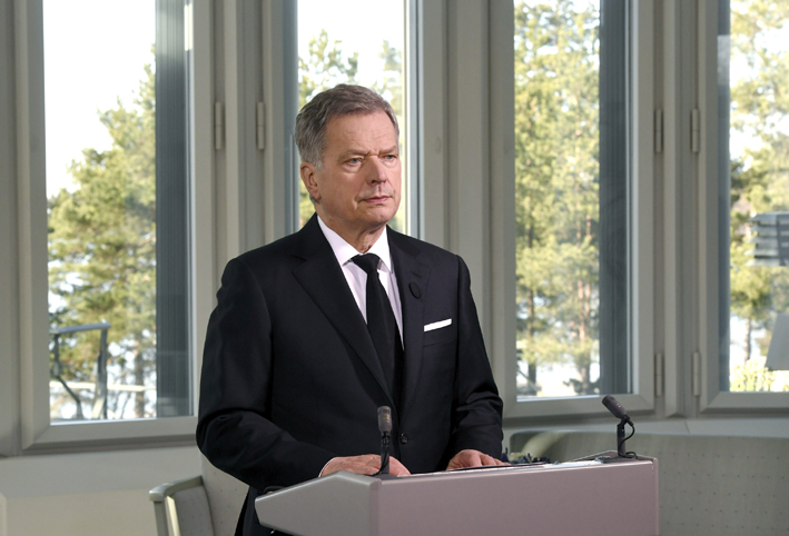 رئيس فنلندا يرزق بمولوده الثالث بعد بلوغه 69 عاما