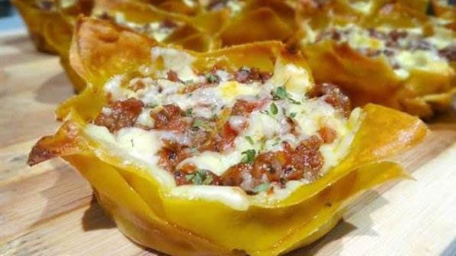 أكواب اللحم بالجلاش