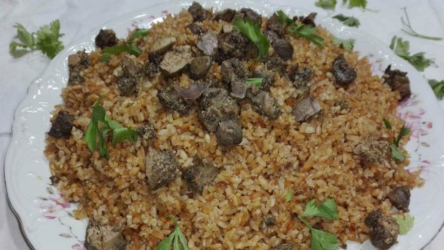 طريقة تحضير أرز بالكبد والقوانص