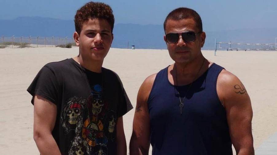 عمرو دياب يدعم إبنه في أغنيته الأولى