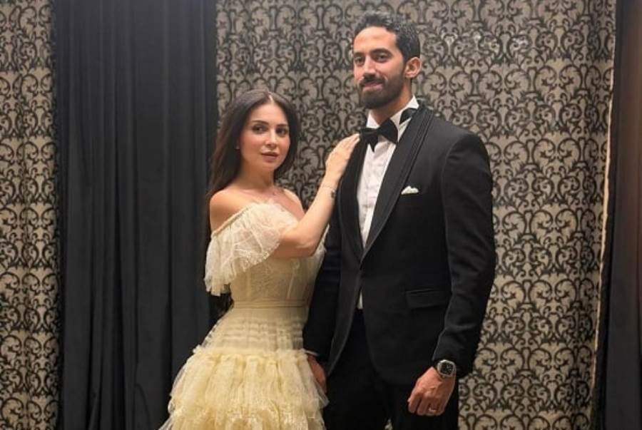 الصور الأولى لـ مي عز الدين وزوجها أحمد تيمور من شهر العسل