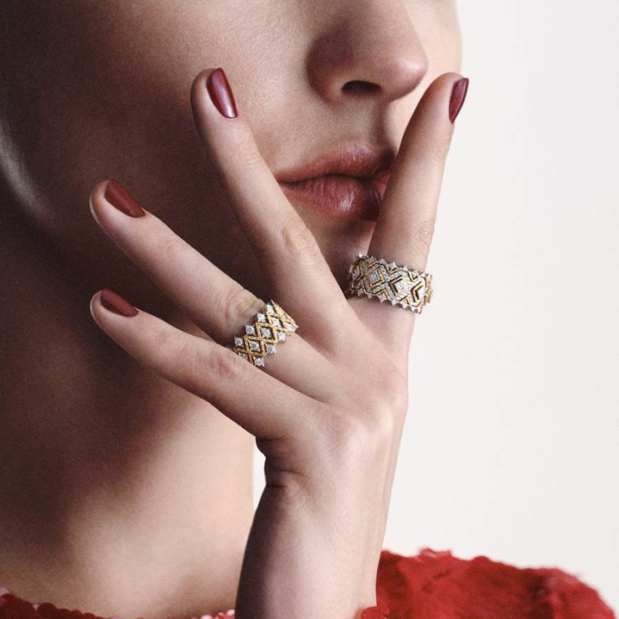 مجموعة مجوهرات Mosaico من دار Buccellati.. لموسم الأعياد