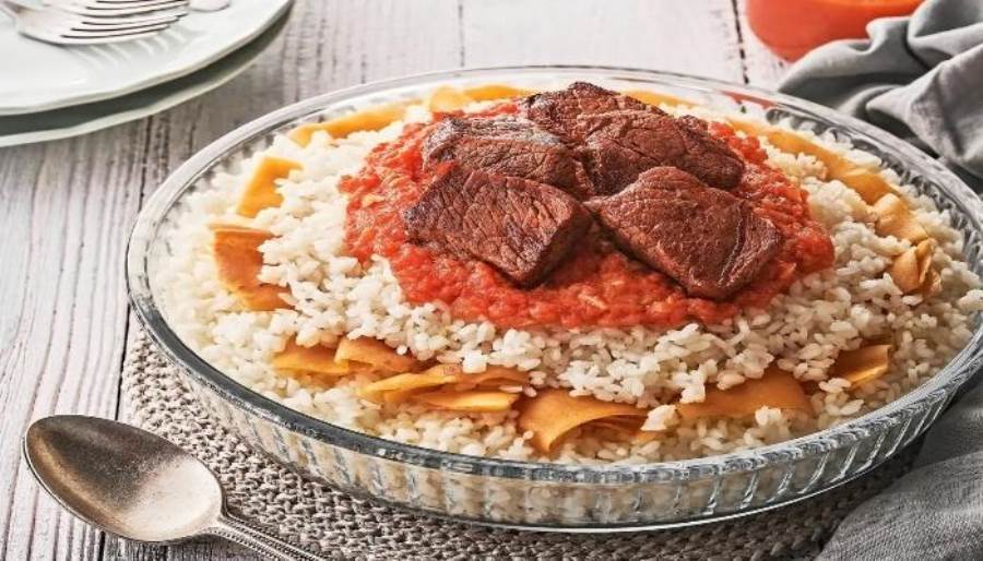 طريقة عمل الفتة المصرية باللحم
