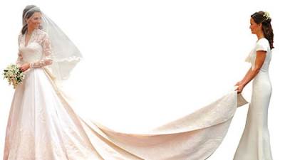 وانكشف السر أخيرا .. «صوفي هاليت» هي التي طرزت الدانتيل في فستان كايت ميدلتون