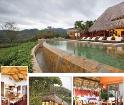 منزل صمم على شكل كوخ جبلي .. يتناغم فيه النخيل بالإسمنت