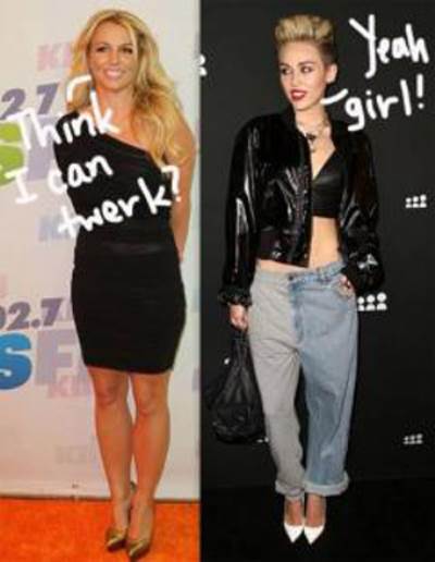 بريتني سبيرز تطلب من مايلي سايروس أن تعلمها الرقص