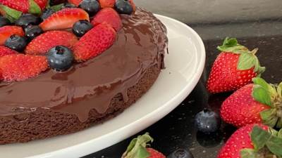 حلوى الشوكولاتة بالفراولة