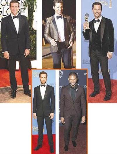 نجوم هوليوود يتألقون بالتوكسيدو الملون والمخمل في حفل جوائز الـ«جولدن جلوب»