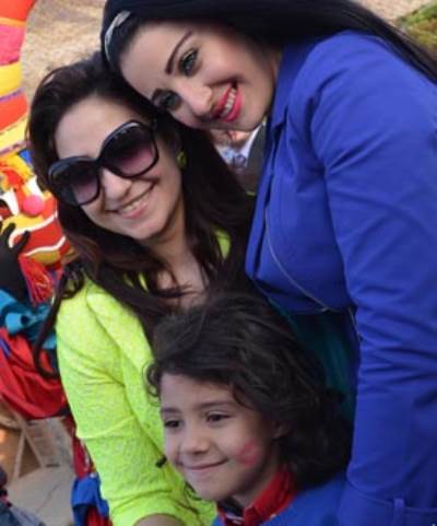  شاهد بالصور .. حفل عيد ميلاد ابن الفنانة بوسى 