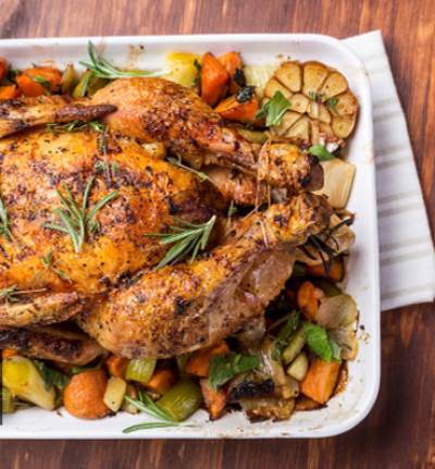 افطار اول يوم رمضان : الدجاج المحشي بالأرز