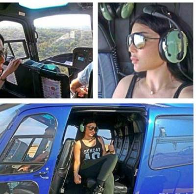 هيفاء وهبي في رحلة جوية سريعة بجنوب لبنان