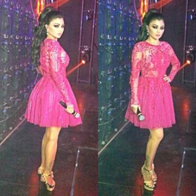 هيفا وهبي : "الفستان الـ pink كمان حلو ! مستّر فما حدا علّق"