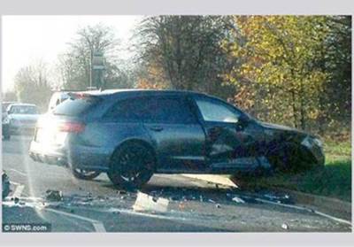 الصور الأولى لحادث ديفيد بيكهام وابنه