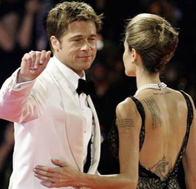 بالصور .. 17 وشما على جسم آنجلينا جولى .. آخرها نمر أسفل ظهرها