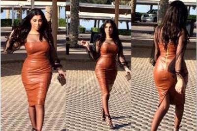 بالصور ..المذيعة اللبنانية  شبيهة كيم كاردشيان نسخة طبق الاصل