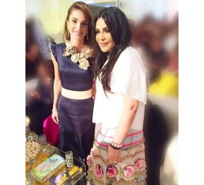 شاهد إطلالة الملكة رانيا وأحلام وميريام فارس في زفاف ملكي لعائلة الصبّاح