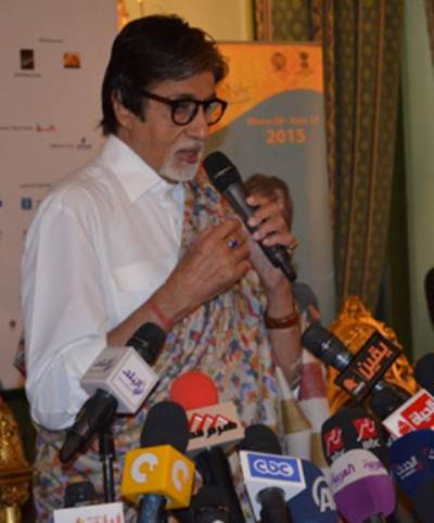 بالصور .. تعرف على تفاصيل المؤتمر الصحفى للنجم أميتاب باتشان