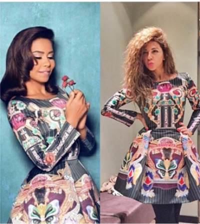 ميريام فارس وشيرين عبد الوهاب في فخ الثوب الواحد .. من الأجمل؟