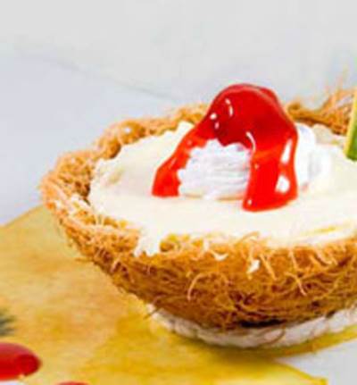 كيفية عمل تشيز كيك بأكواب الكنافة