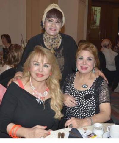 فادية عبد الغنى وسهير شلبى فى حفل لصالح مستشفى الدمرداش