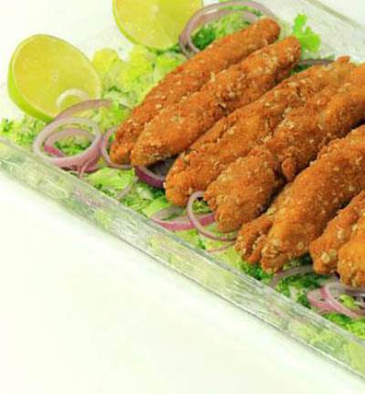  حضري أصابع السمك المقرمشة