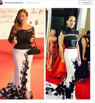  هاني البحيري متهم بسرقة تصميم فستان ليلى علوي في افتتاح مهرجان القاهرة 37