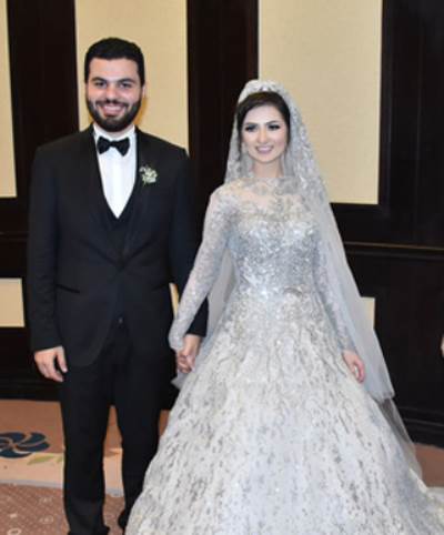 "عمرو دياب"ونيكول" يحييان زفاف "ابراهيم علام "وقمرين وليد"