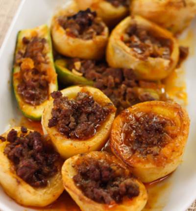 خرشوف باللحمة المفرومة 