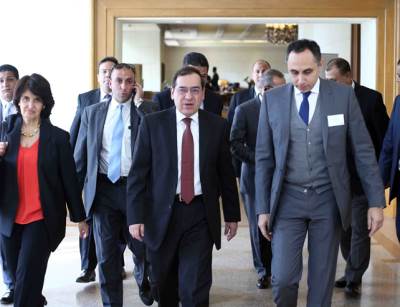 وزير البترول فى الجمعية المصرية البريطانية البيبا