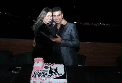 بالصور .. إيناس عزالدين واحمد قمر يحتفلان بذكرى زواجهمم الرابع بحضور نجوم المجتمع