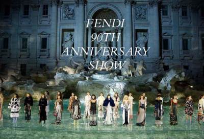 نافورة «تريفي» تحتفل مع «فندي» بميلادها التسعين