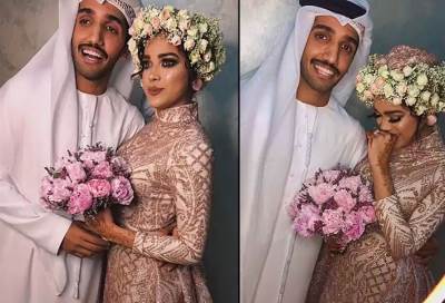 الشرطة تلقي القبض على الإعلاميين مشاعل الشحي واحمد خميس بسبب تصرفاتهما الفاضحة في زفافهما