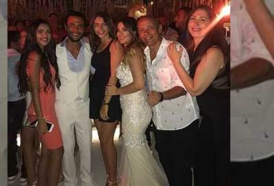 بالصور .. شاهد أبرز نجوم الفن فى حفل زفاف محمد إمام