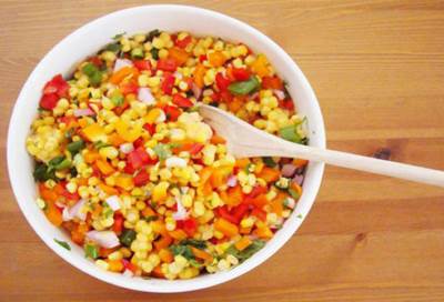 عمل سلطة السويت كورن بالرمان