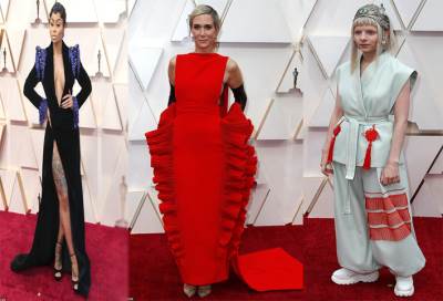 شاهد .. أغرب أزياء النجمات في حفل أوسكار 2020