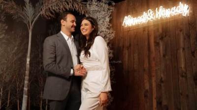 بالصور .. عقد قران أحمد خالد صالح وهنادي مهنا