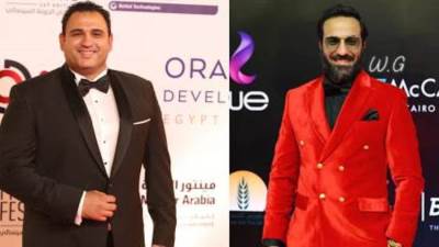 بالصورة .. أكرم حسني يهنئ أحمد فهمي بكلمات ساخرة في يوم ميلاده