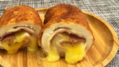 عمل كوردون بلو الدجاج من المطبخ الفرنسي