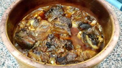 طريقة عمل طاجن لحمة الرأس في الفرن