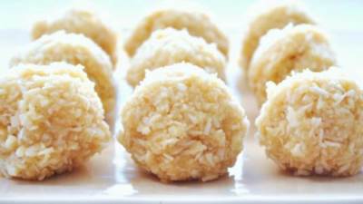 شكلمة جوز هند بدون بيض الباردة من الحلويات الخفيفة