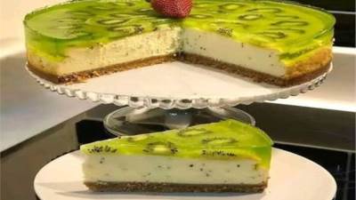 طريقة عمل تشيز كيك الكيوي