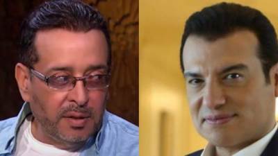 زوجة علاء عبد الخالق تروي صدمة إيهاب توفيق خلال جنازة زوجها