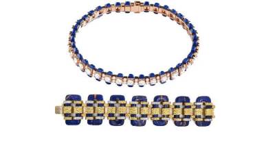 موديلات أساور مرصعة بأحجار اللازورد