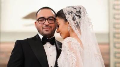 تفاصيل إطلالة لمى الشواربي عروس أحمد محمد ثروت