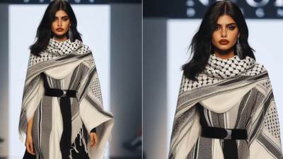 مصمم الأزياء محمد نور يطلق مجموعة "حرة" مستوحاة من الشال الفلسطيني